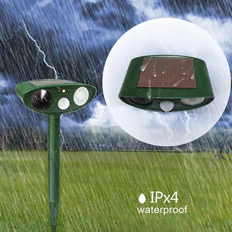 Ultrasonic Solar Power Rechargeable Pet Repeller