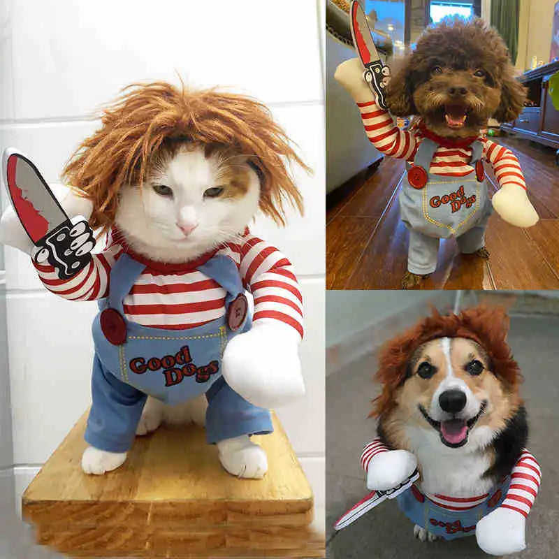 Pet Dog Funny Chucky Costume