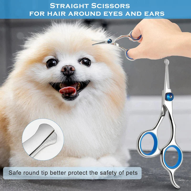 6 In 1 Heavy Duty Stainless Steel Dog Scissors