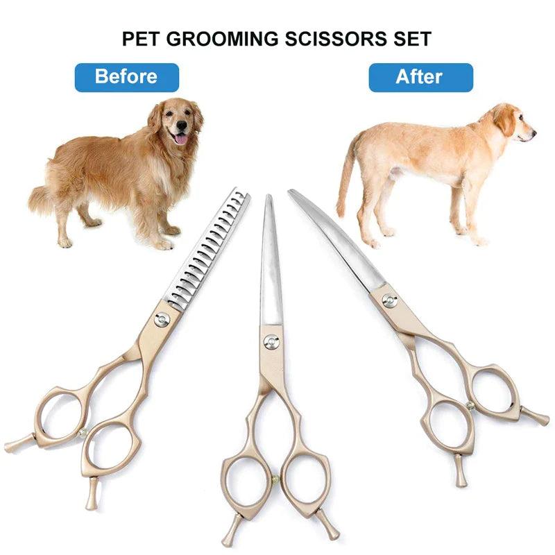 High-end Japanese 440C carbon stainless steel Dog Scissors