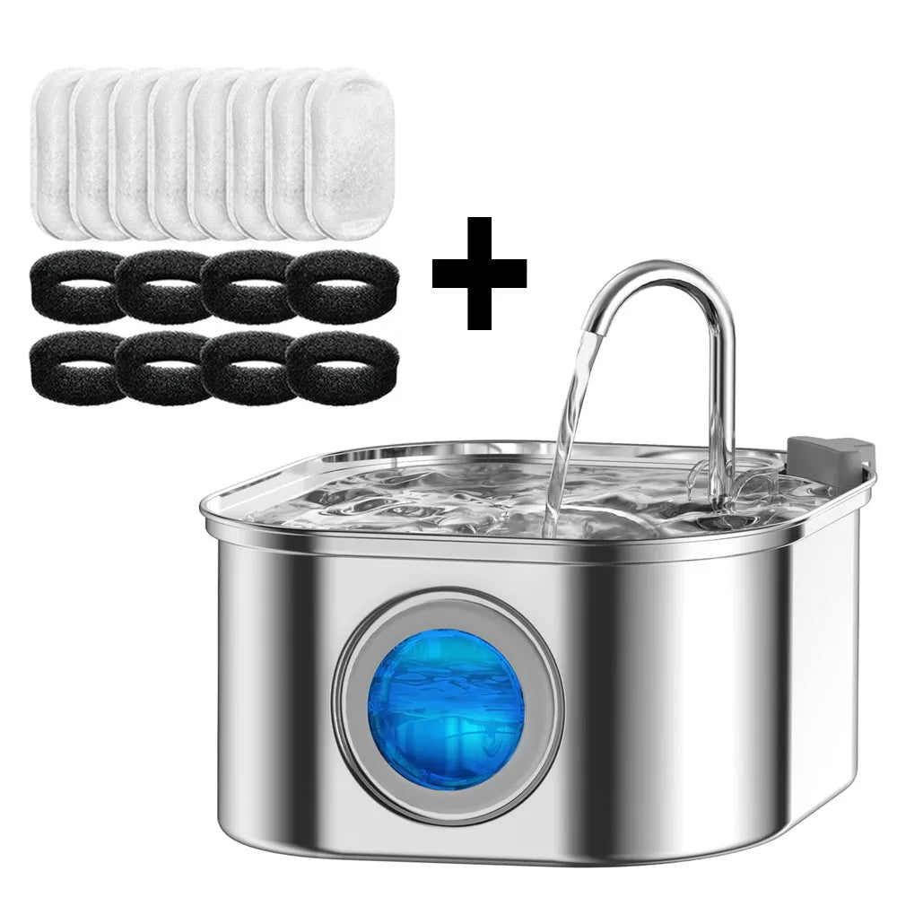 3.2L Stainless Steel Pets Water Dispenser
