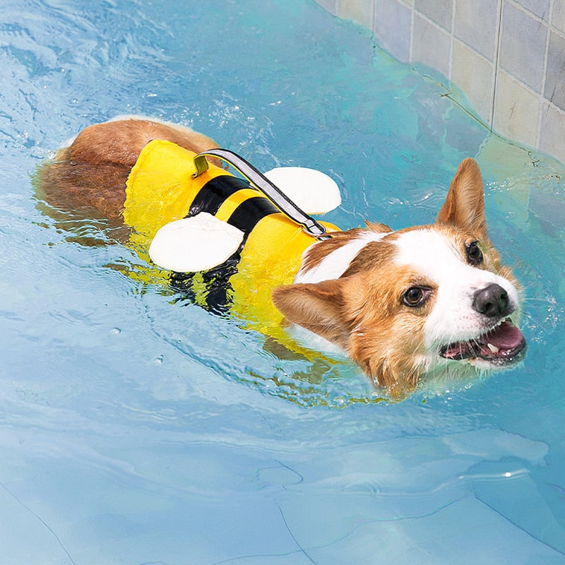 Bumble Bee Dog Life Preserver Jacket