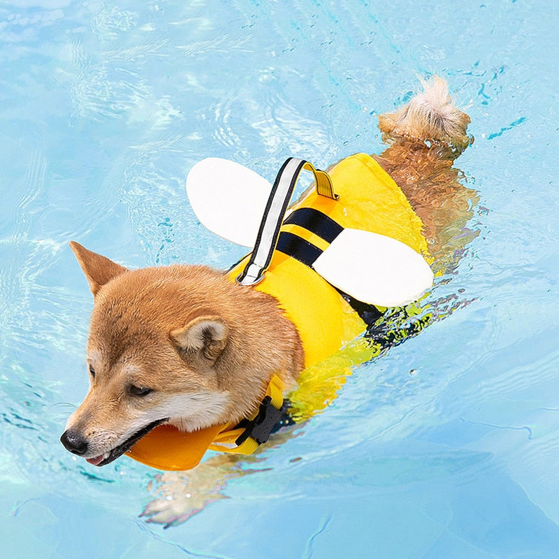 Bumble Bee Dog Life Preserver Jacket