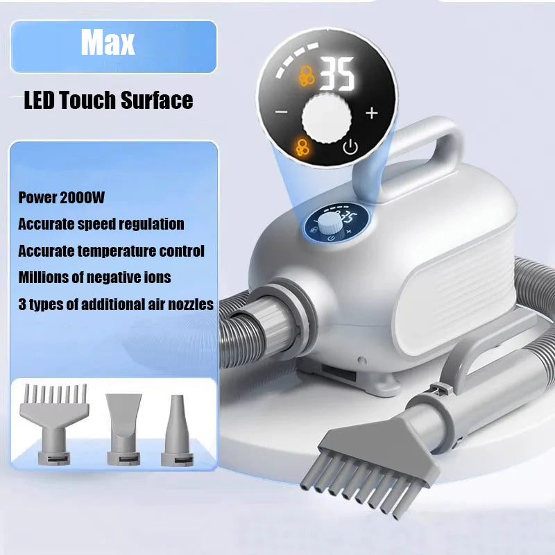 2000W Portable 3 in 1 Dog Hair Dryer