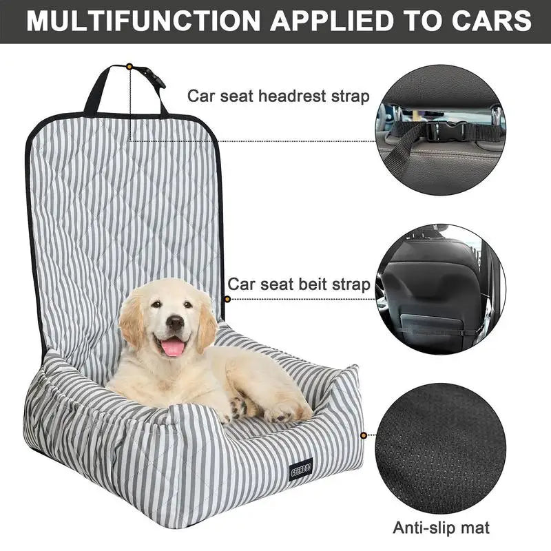 Oxford Cloth Dog Car Bed Booster
