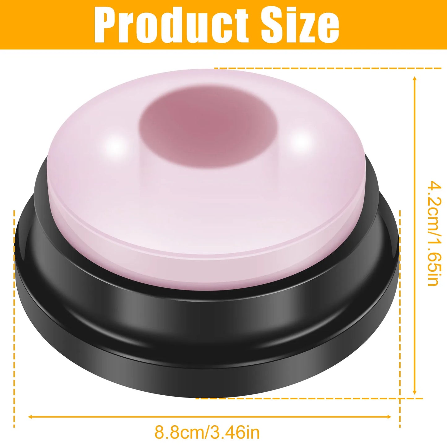 4Pcs Dog Talking Button With LED Light