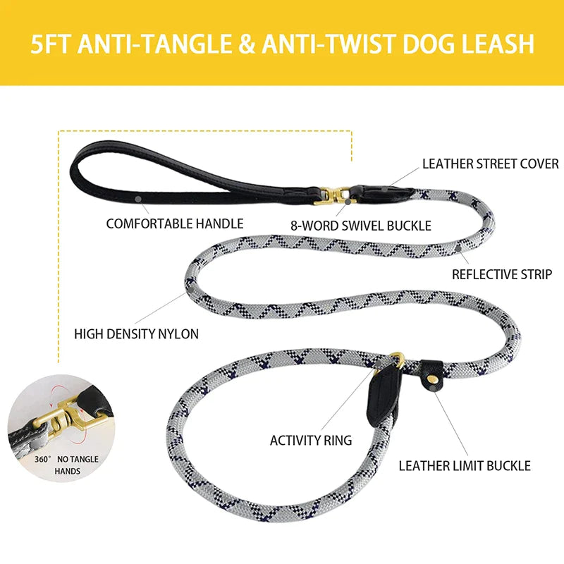 2 In 1 Padded Handle Slip Dog Lead