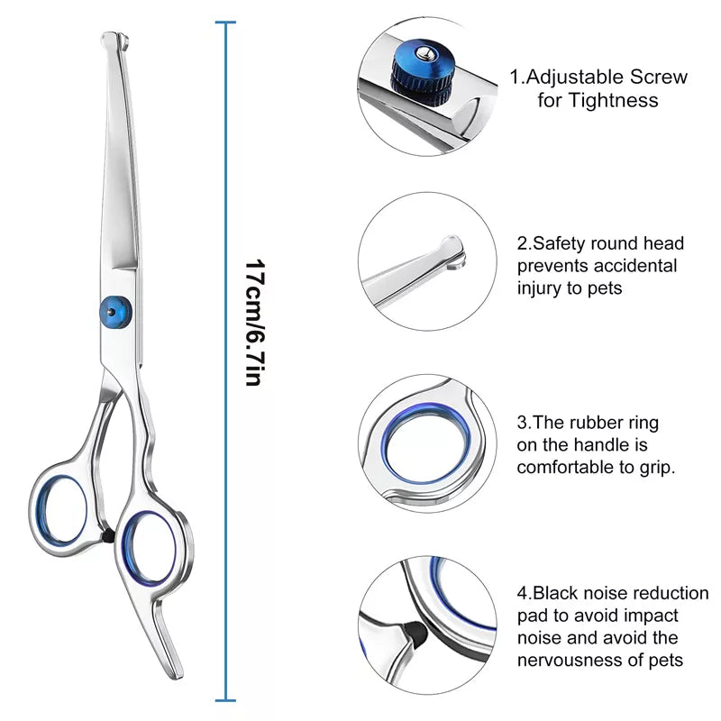 Professional Dog Curved Grooming Shears