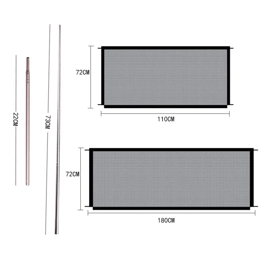 4 Hooks Dog Breathable Mesh Fences