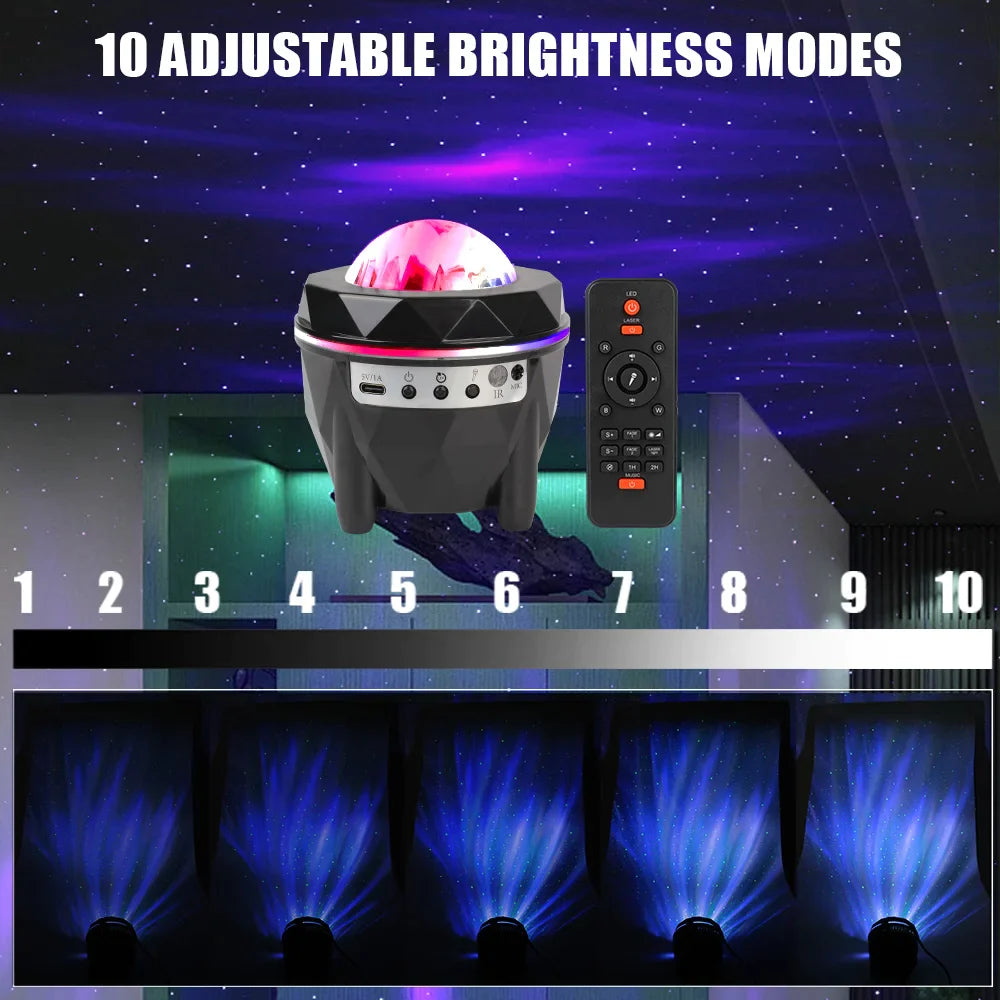 Music Sync Bluetooth Speaker Star Galaxy Lamp