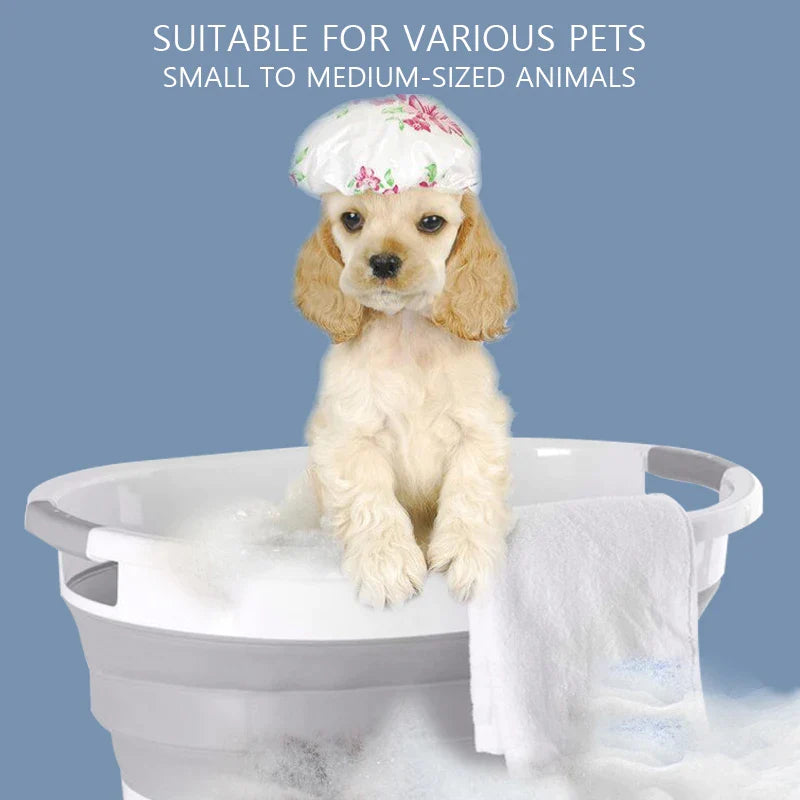 Silicone Foldable Pet Shower Bathtub