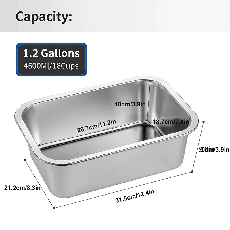 4.5L Stainless Steel Dog Bowl
