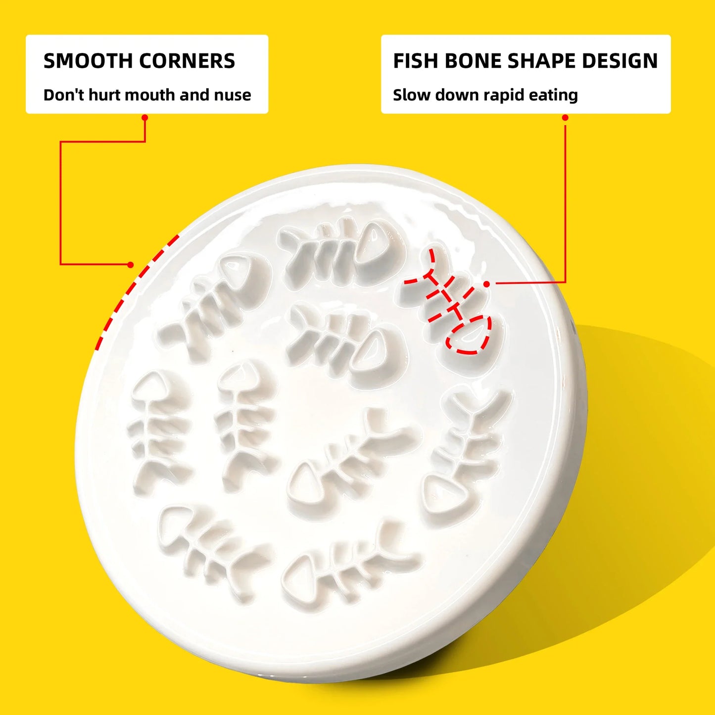 Ceramic Interactive Pet Slow Feeder