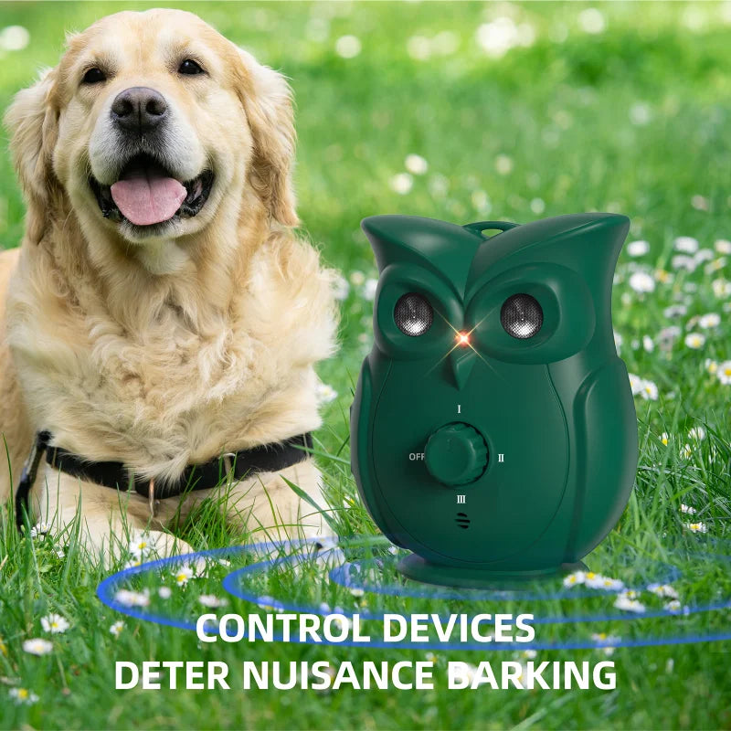 Ultrasonic Owl Shape Dog Bark Repeller