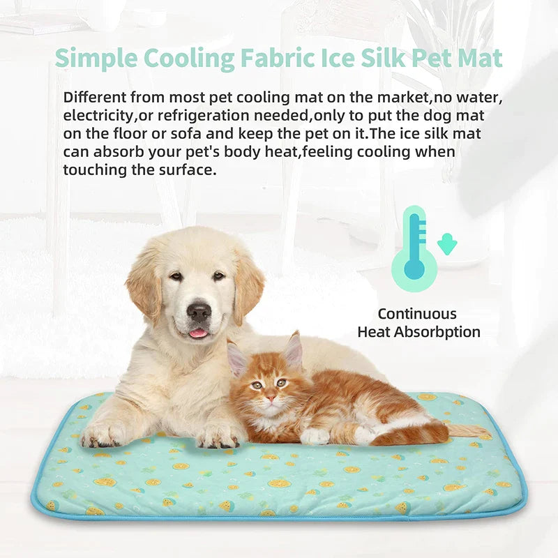 Cute Mica Crystal Dog Cooling Mat
