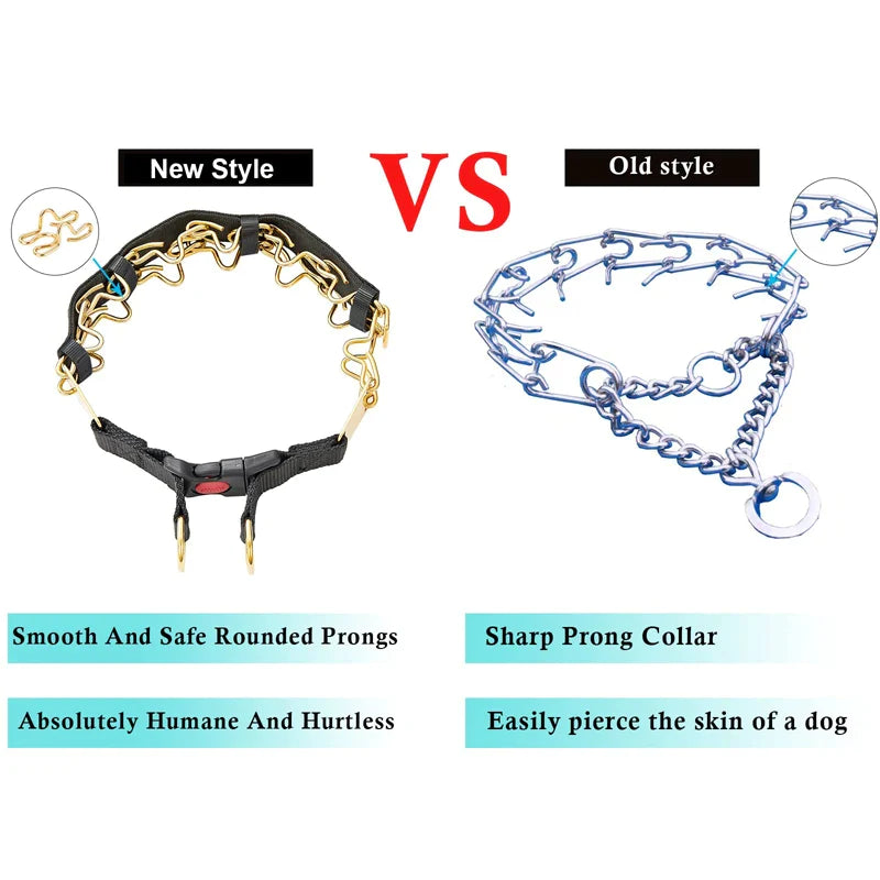 Heavy Duty Chain Dog Prong Collars