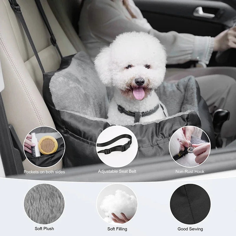Luxury Soft Small Dog Car Seat Booster