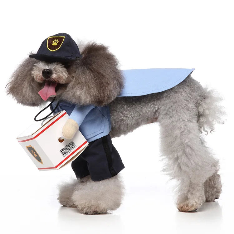 Funny Deliveryman Dog Costume