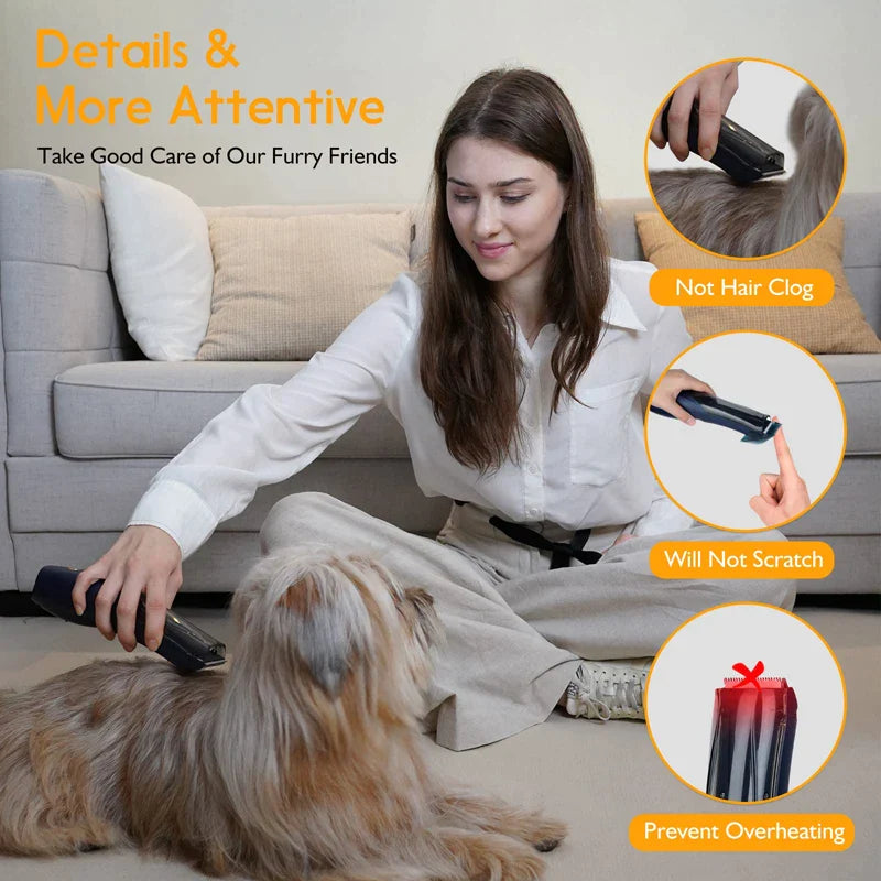 Low Noise 2 In 1 Professional Dog Hair Trimmer