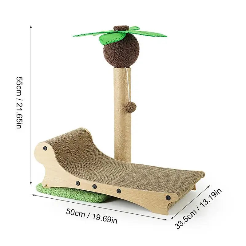 Coconut Tree Cat Scratching Post