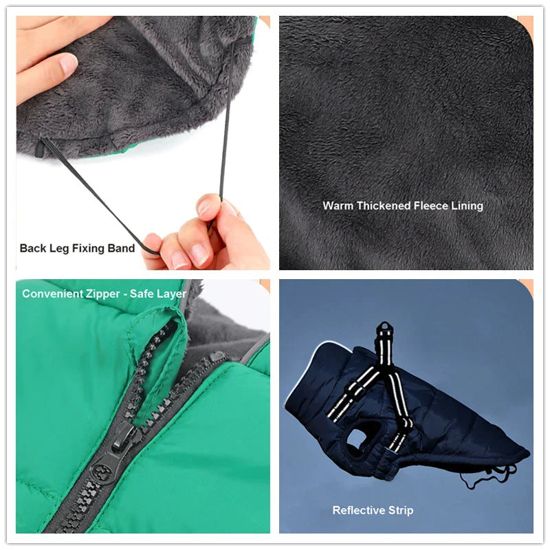 Waterproof Turtleneck Dog Coats