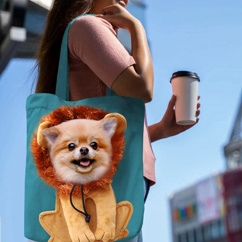 Cute Lion Design Small Pet Carrier