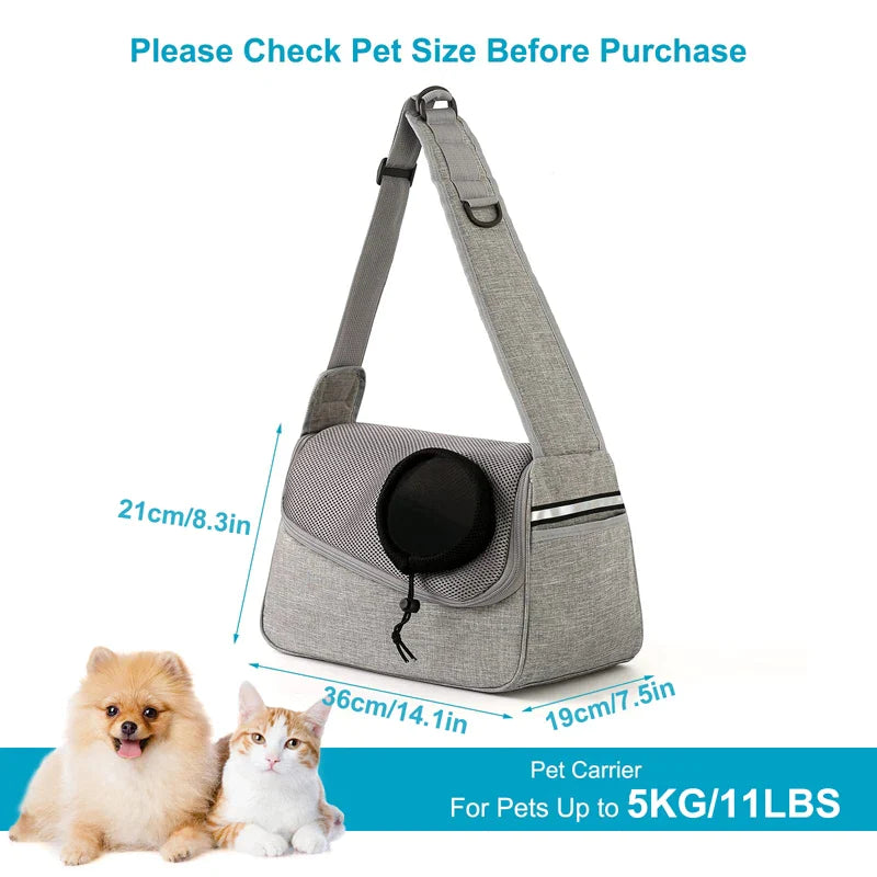 Side Pocket Small Pet Sling Carrier