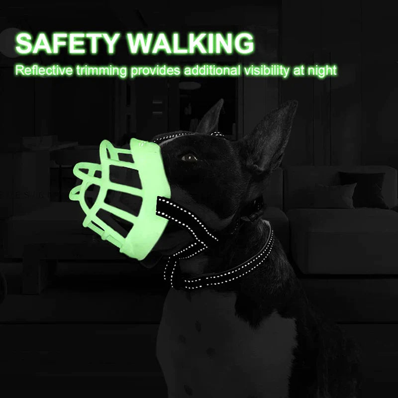 Fluorescence Adjustable Dog Muzzle