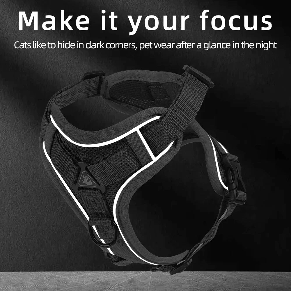 Reflective Cat Harness & Leash Set