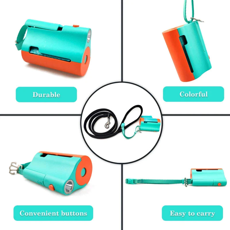 Dog Poop Bags Dispenser With LED Flashlight