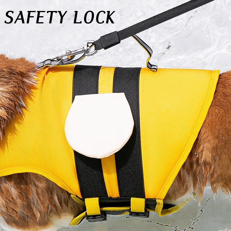 Bumble Bee Dog Life Preserver Jacket