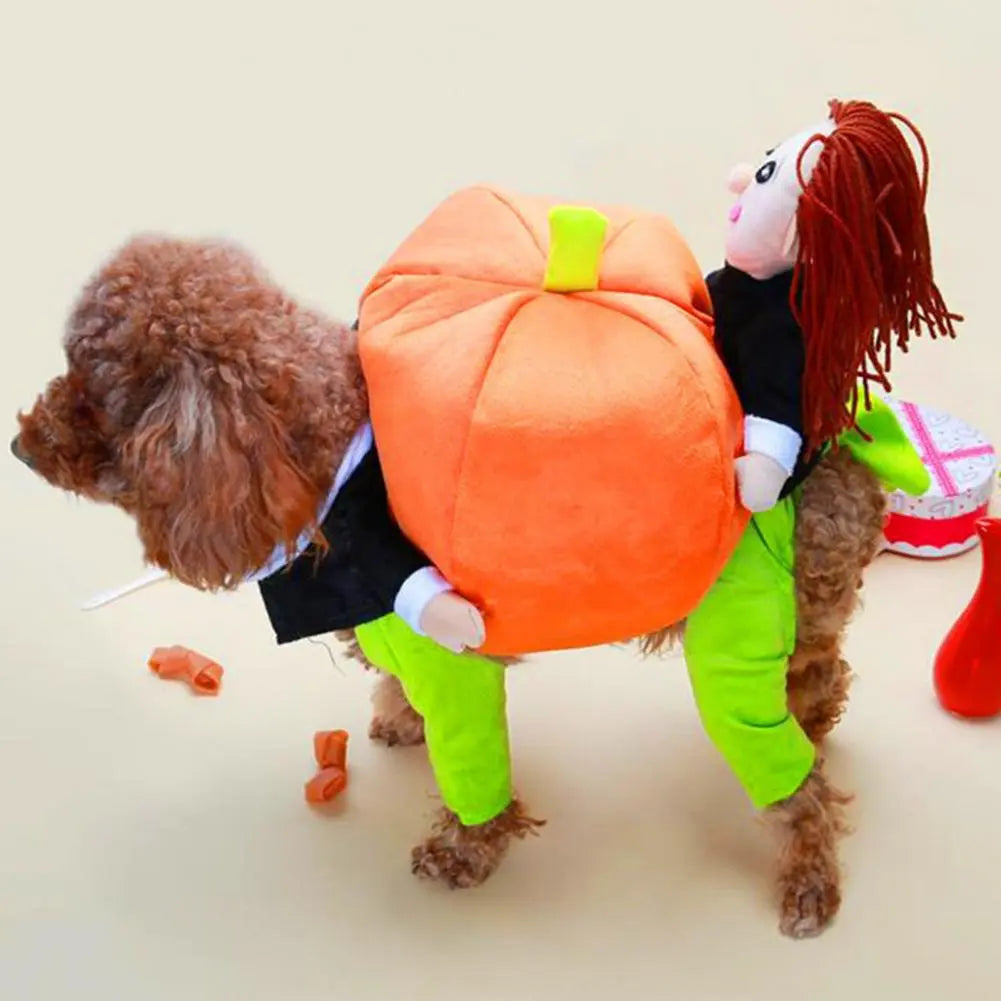 Cute Pumpkin Dog Party Costume