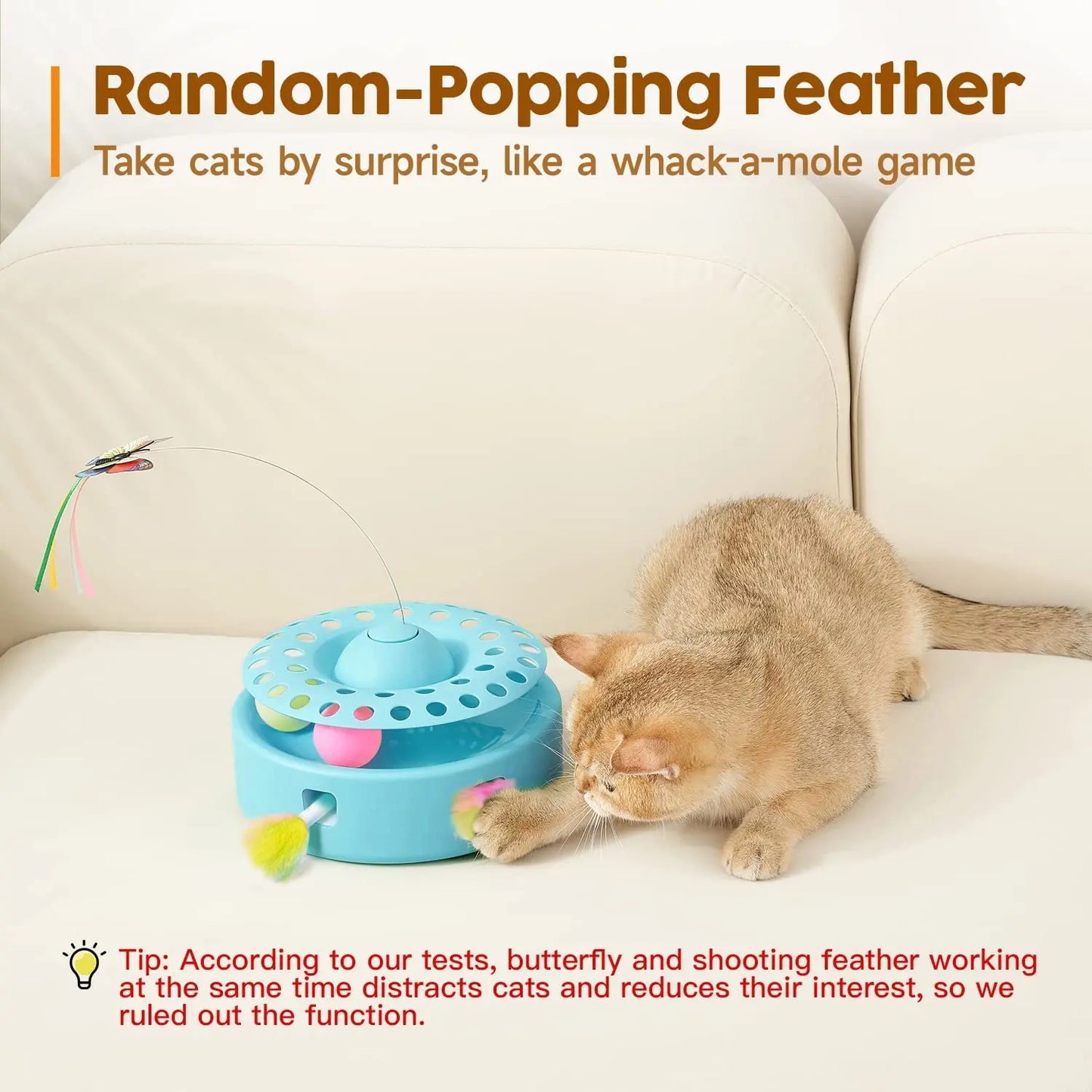 3-in-1 Smart Interactive Cat Toy