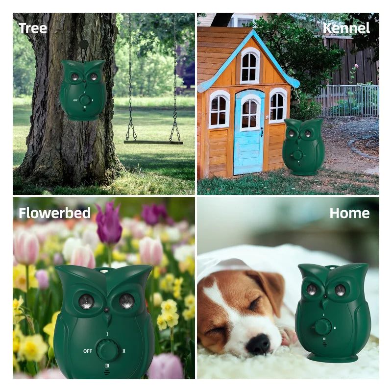 Ultrasonic Owl Shape Dog Bark Repeller