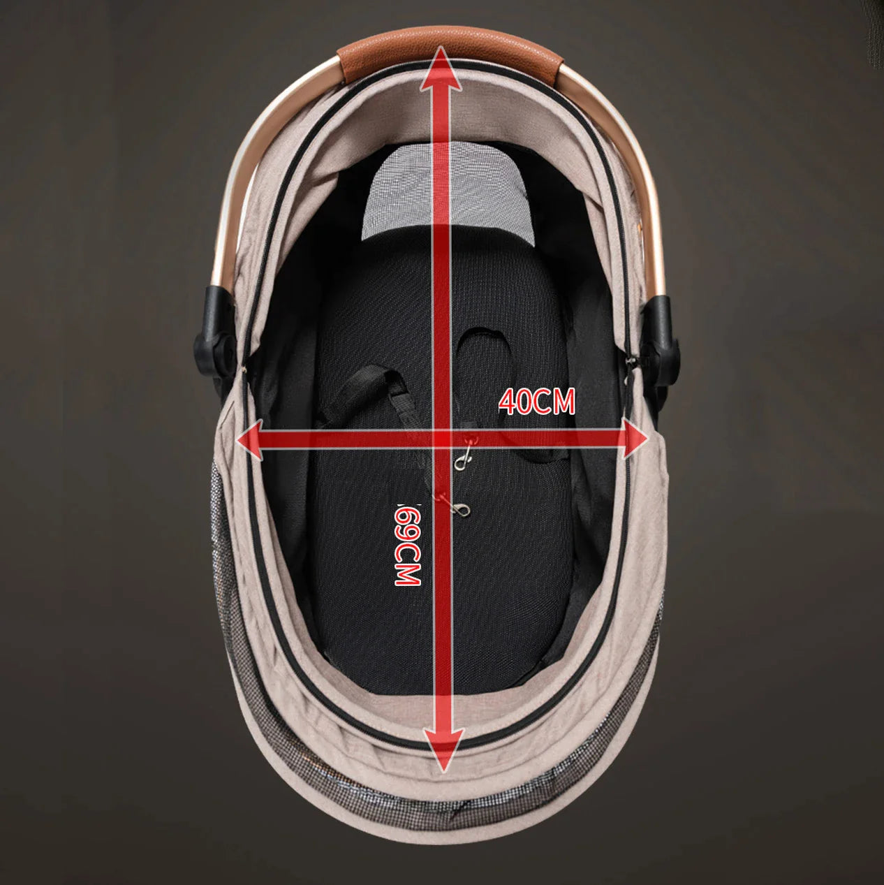 Four Wheeled Luxury Pet Stroller