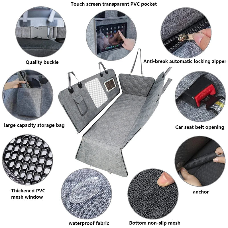 Multifunction Pet Car Backseat Cushion
