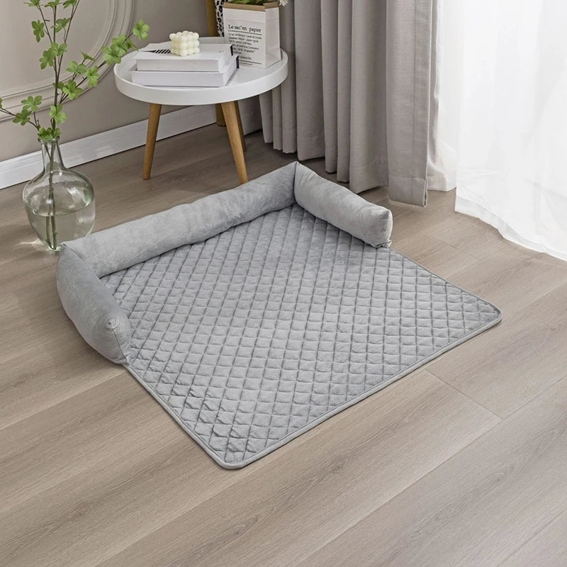 Comfortable Dog Bed Cushion With Pillows