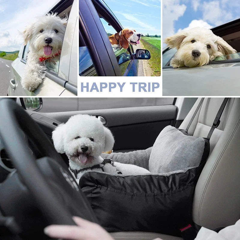 Luxury Soft Small Dog Car Seat Booster