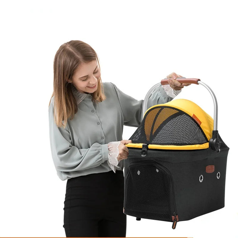 Luxury Portable Pet Car Travel Carrier