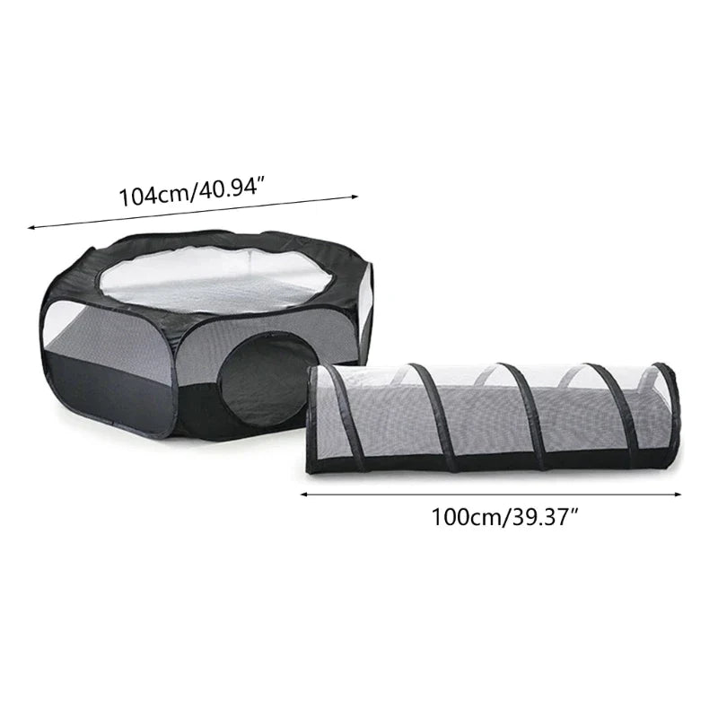 Collapsible Cat Tunnel Hideaway Tube