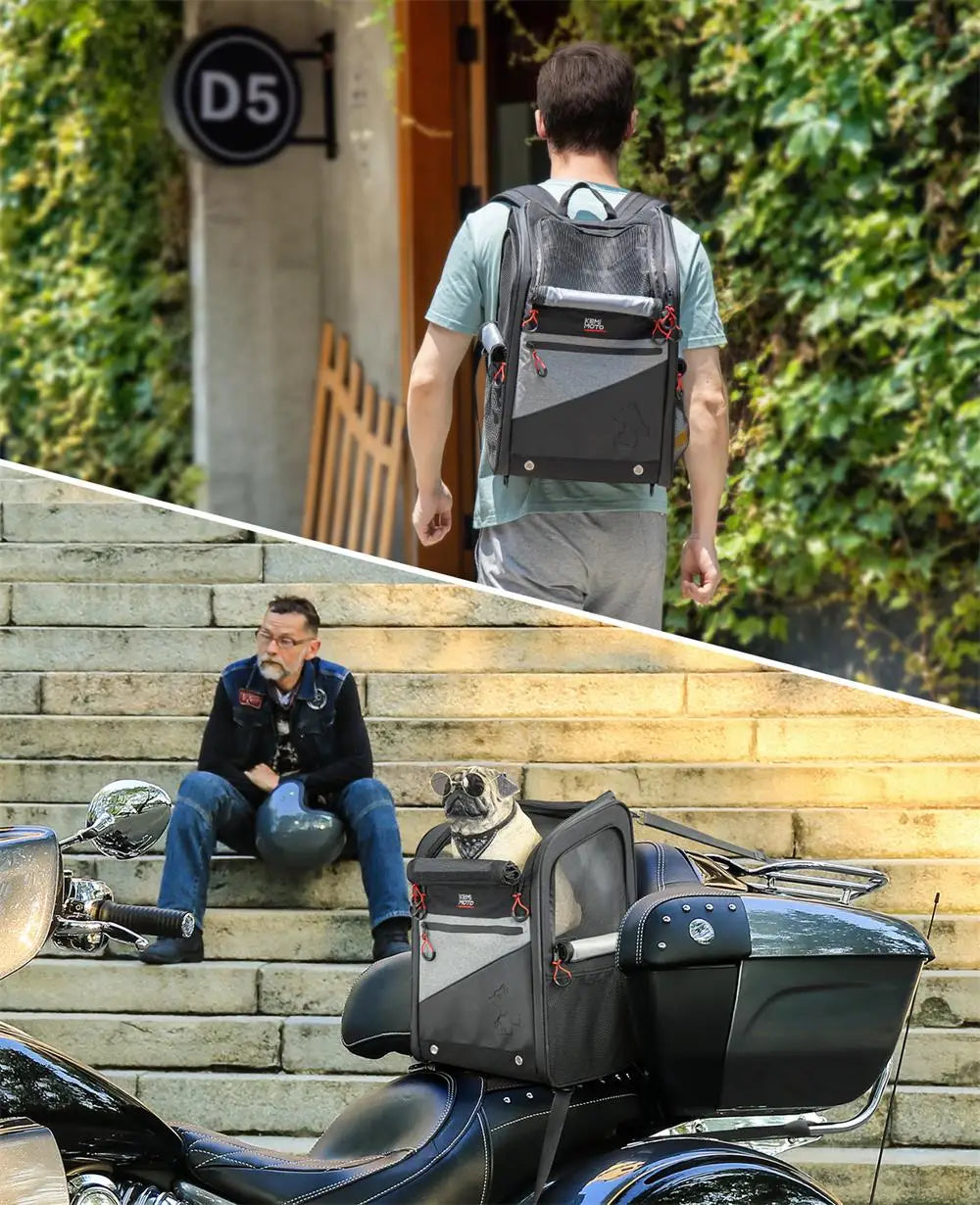44L Capacity Motorcycle Pet Carrier
