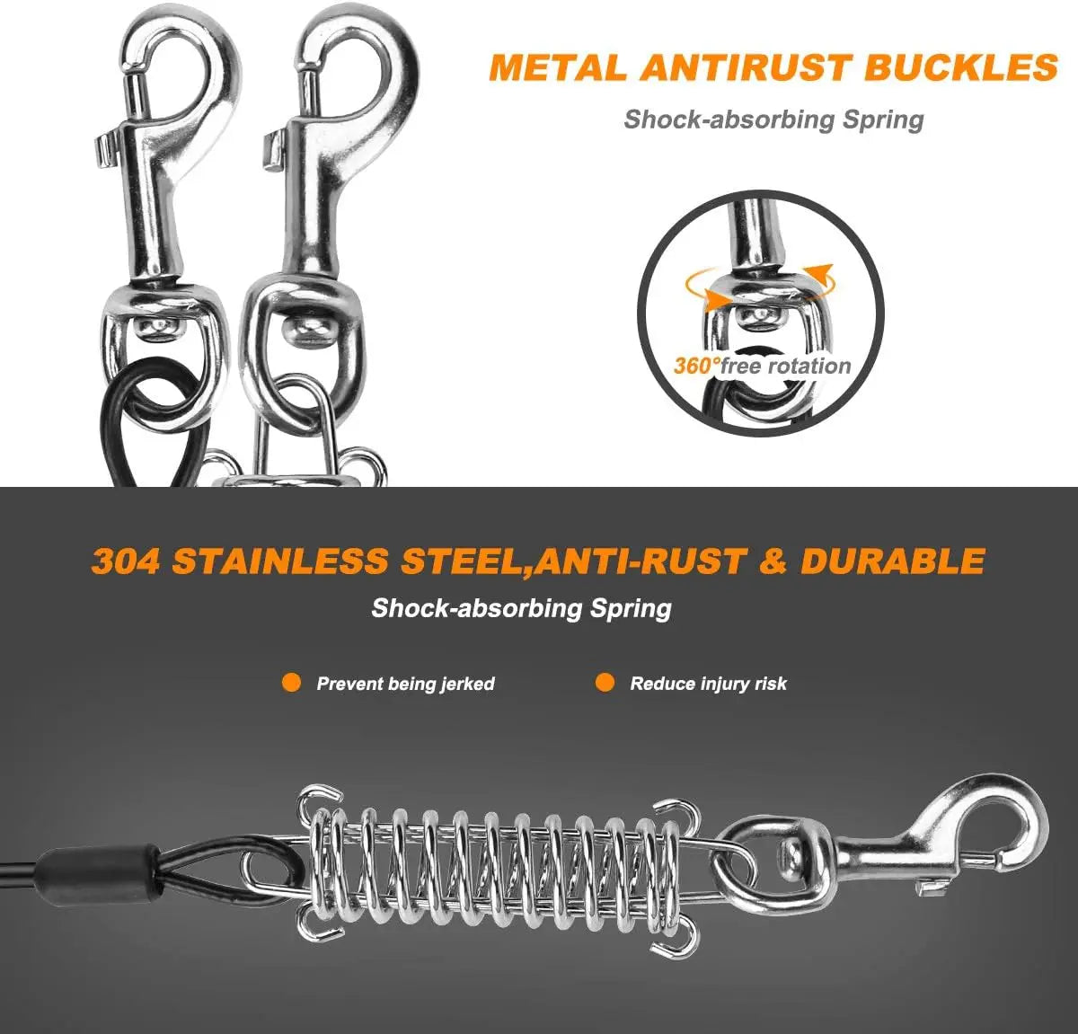 Heavy Duty 20ft Dog Tie Out Cable