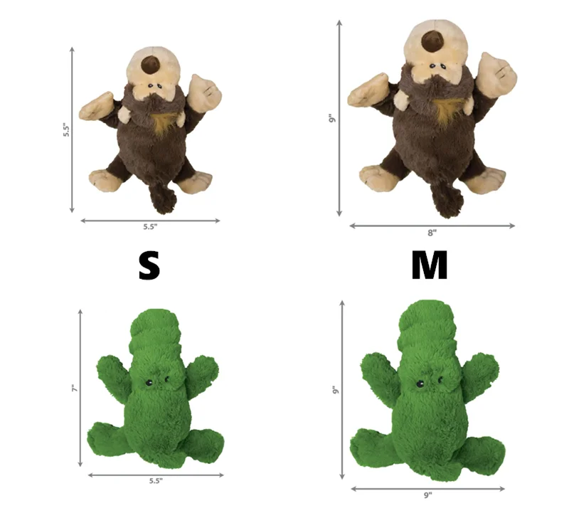 Cozie The Alligator & Funny Monkey Dog Toy