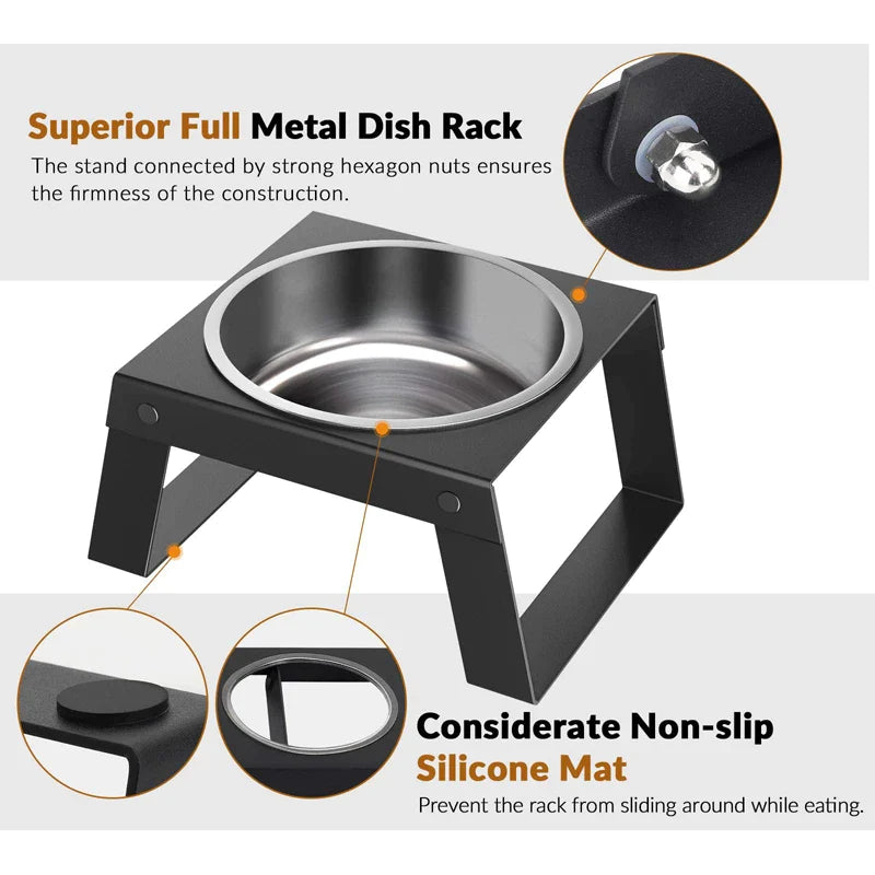 Stainless Steel Elevated Dog Bowls