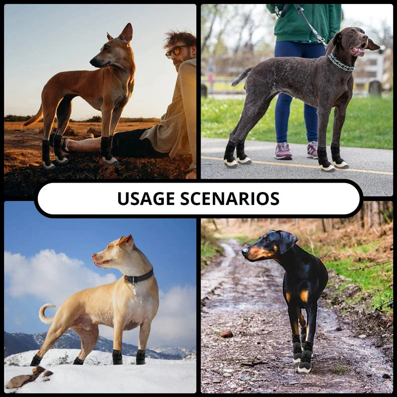 Tough Anti-slip Waterproof Dog Boots