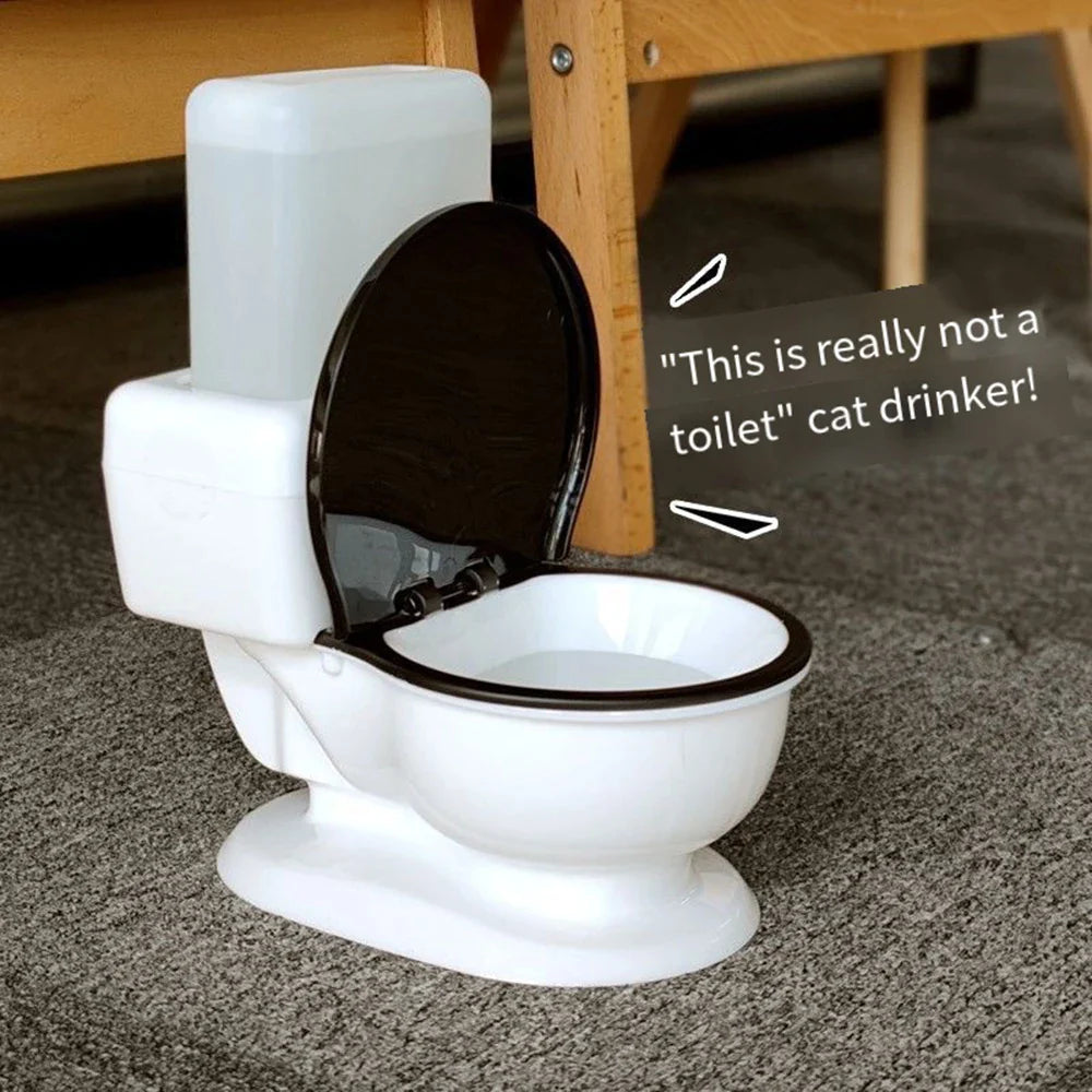 Funny Toilet Shape Cat Water Dispenser