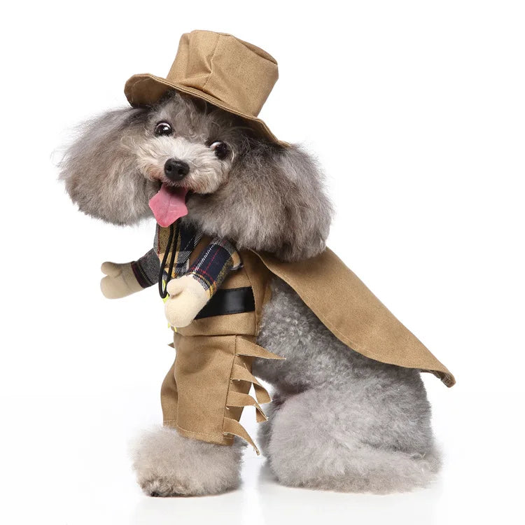 Funny Cowboy Dog Costume