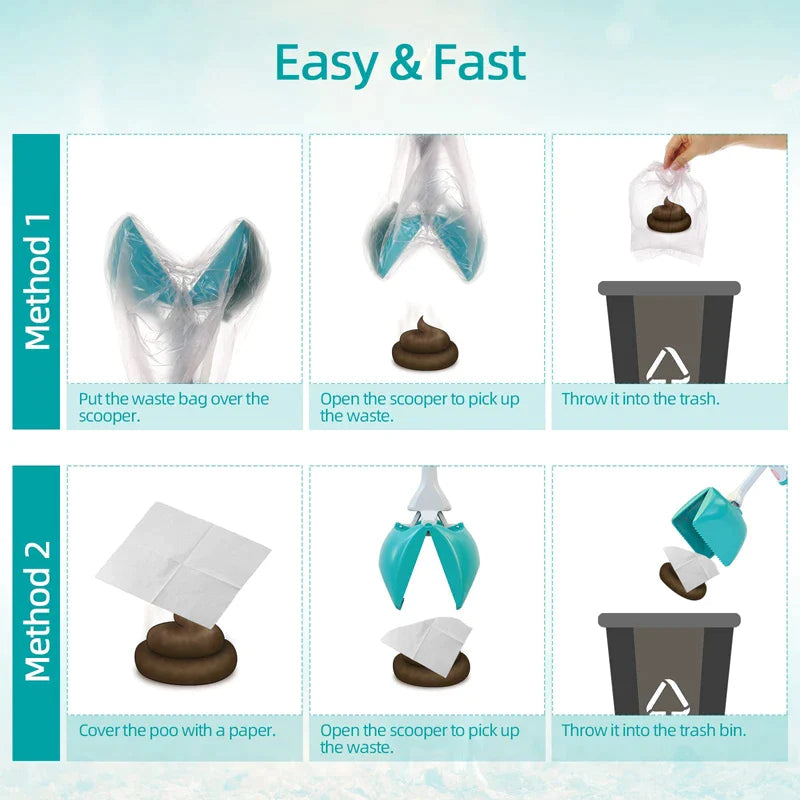 Ergonomic Handle Lightweight Pet Poop Scooper