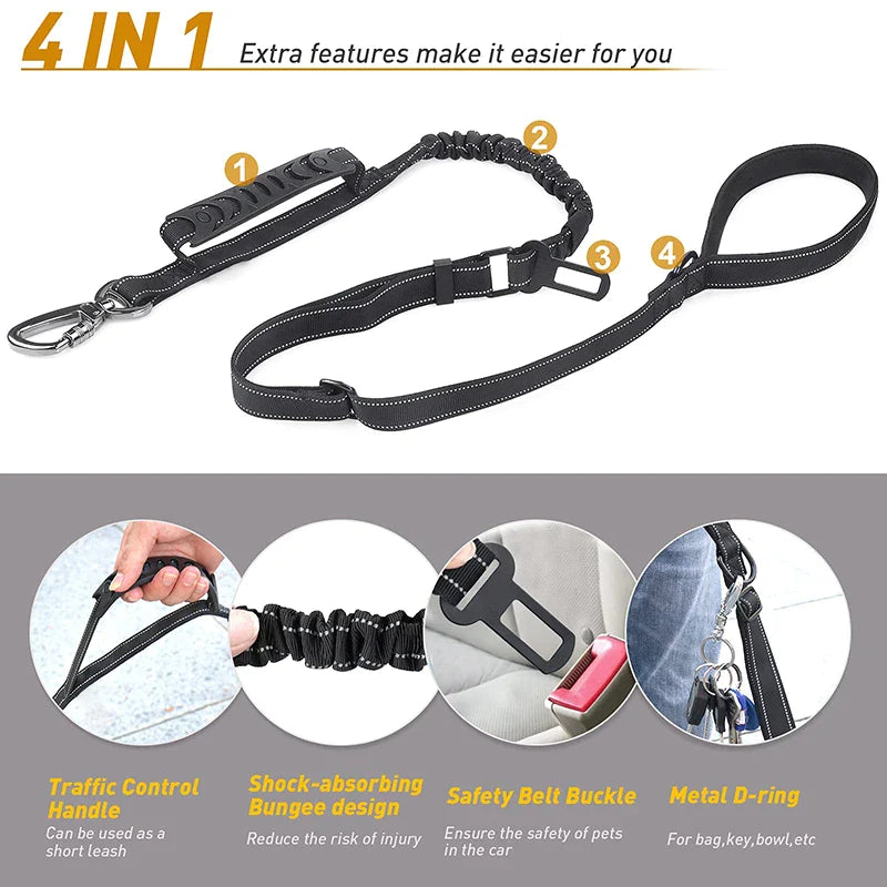 No Pull Bungee Dog Training Leash