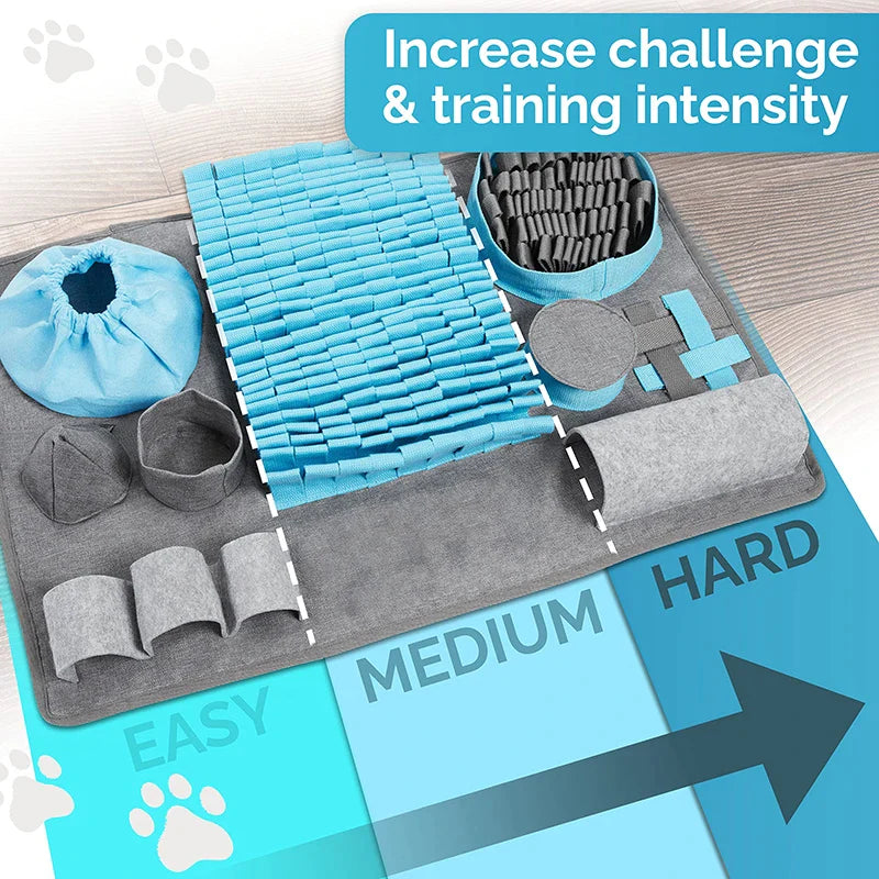 3 Difficulty Levels Eco-friendly Dog Snuffle Mat